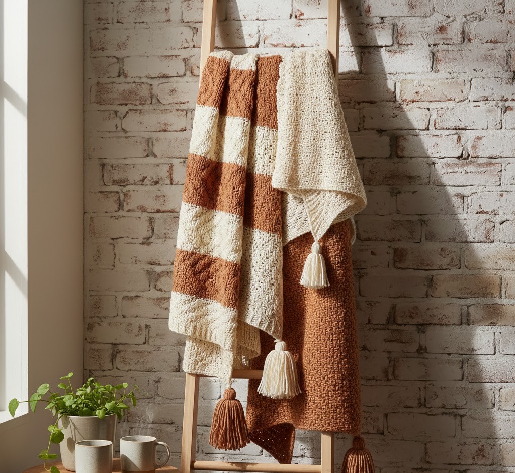 Knit blanket collection