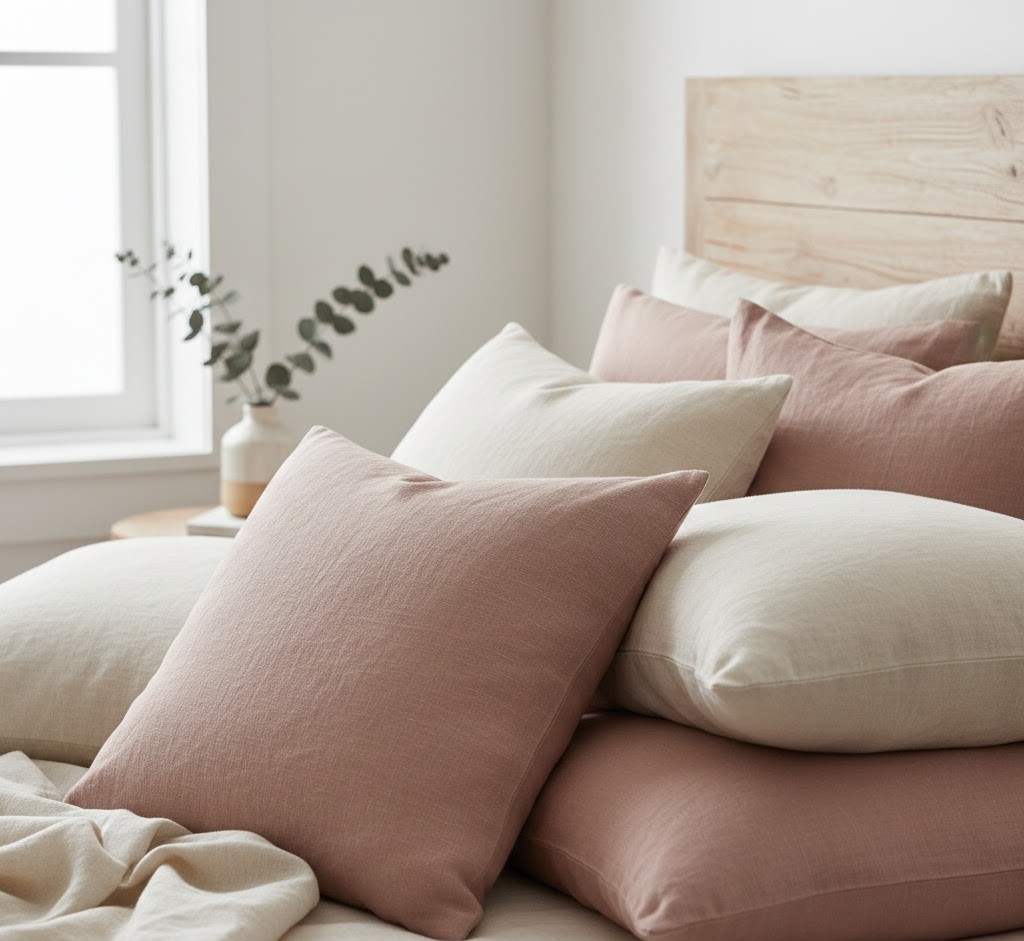 Linen pillow collection
