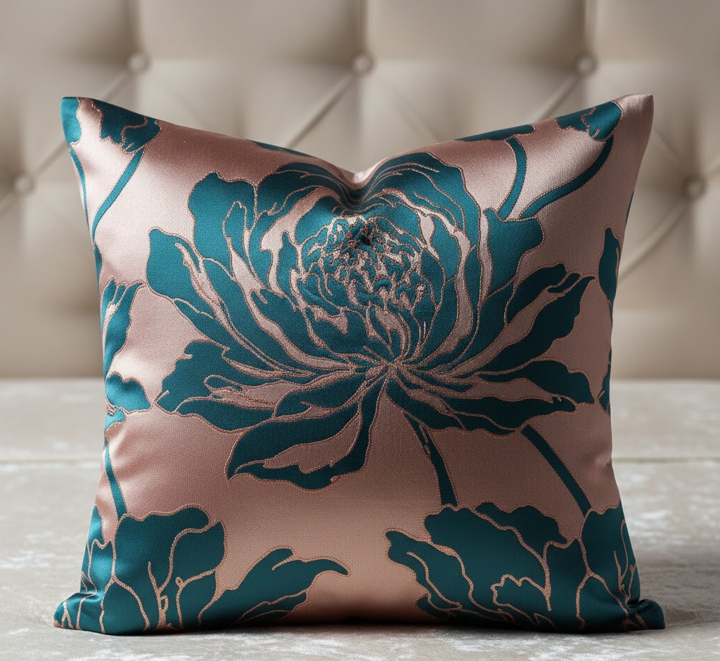Silk blend decorative pillow
