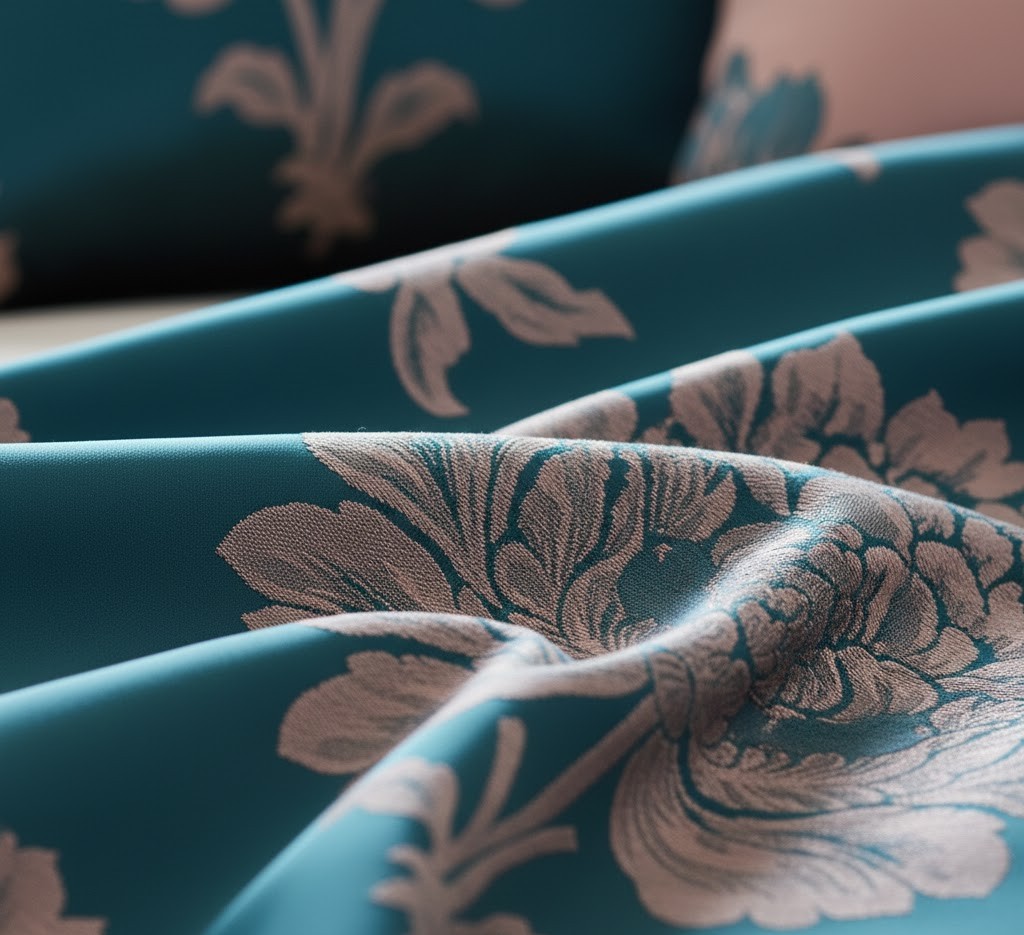 Silk fabric texture detail