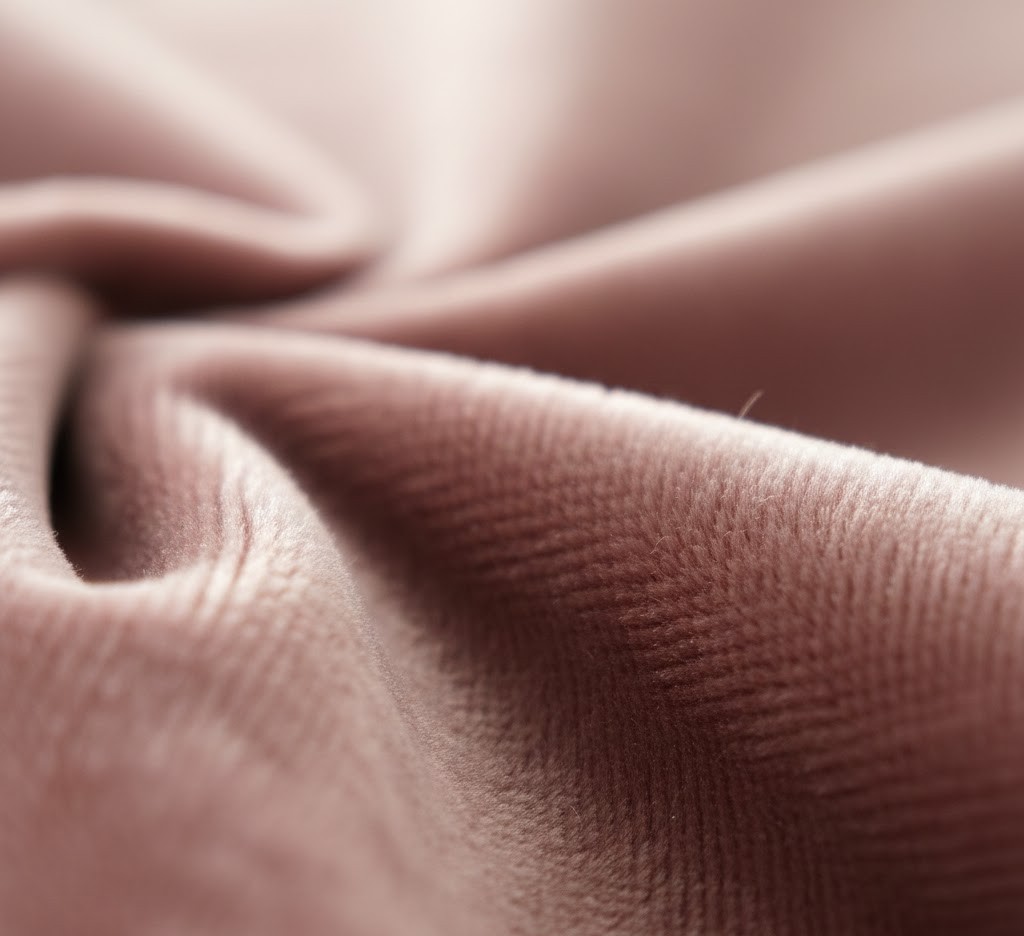 Velvet fabric texture close-up